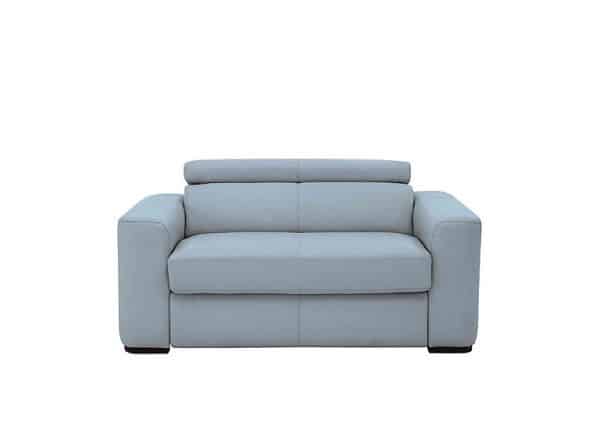 World of Leather  Infinity Large NC Leather Armchair  Pearl Blue | Bed Sava