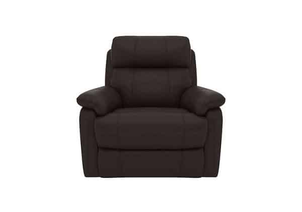 World of Leather  Relax Station Komodo BV Leather Power Armchair  Dark Chocolate | Bed Sava