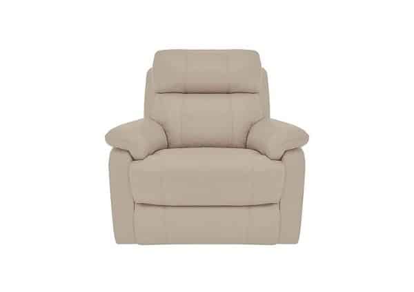World of Leather  Relax Station Komodo BV Leather Power Armchair  Dapple Grey | Bed Sava