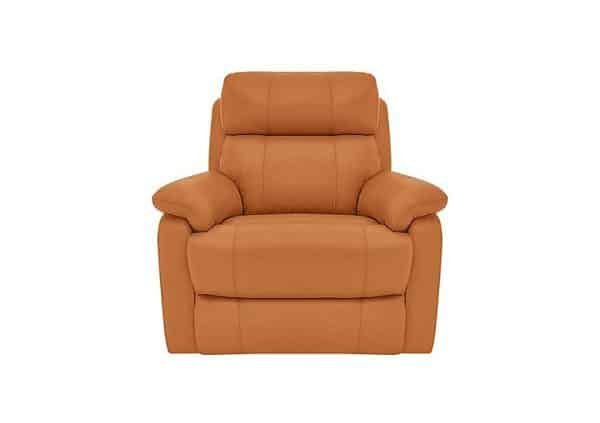 World of Leather  Relax Station Komodo NC Leather Power Armchair  NC Honey Yellow | Bed Sava