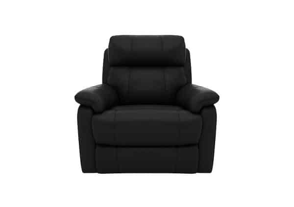World of Leather  Relax Station Komodo BV Leather Armchair  Classic Black | Bed Sava