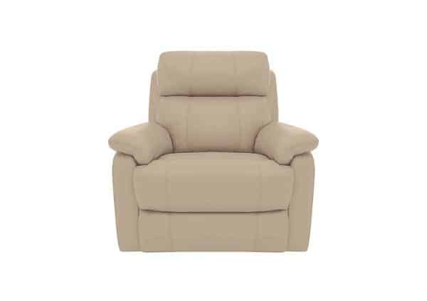 World of Leather  Relax Station Komodo BV Leather Armchair  BV Pebble | Bed Sava
