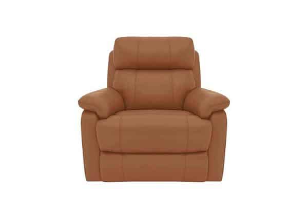 World of Leather  Relax Station Komodo NC Leather Armchair  Pecan Brown | Bed Sava