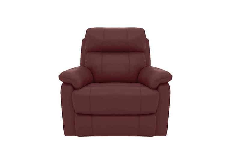 World of Leather - Relax Station Komodo NC Leather Armchair - NC Deep Red
