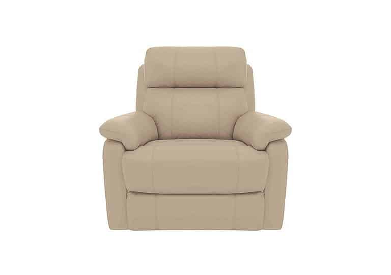 World of Leather - Relax Station Komodo NC Leather Armchair - NC Pebble
