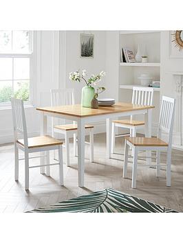 Very Home Michigan 120 Cm Dining Table + 4 Chairs