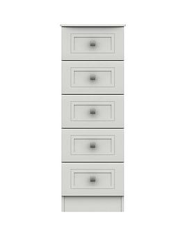One Call Harris Ready Assembled 5 Drawer Tall Boy