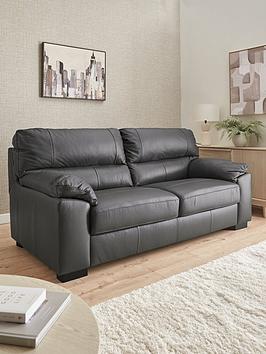 Very Home Ambrose Italian Leather 3 Seater Sofa