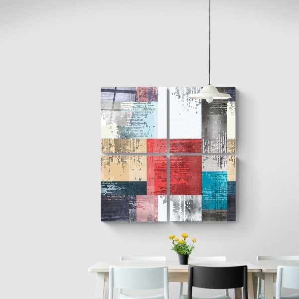 Dots Quadro Glass Wall Art | Bed Sava