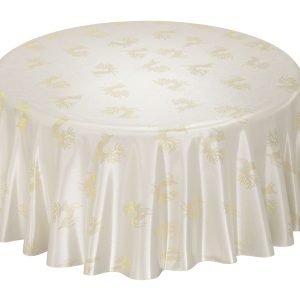 Reindeer  Metallic Woven Jacquard Chrismas Table Cloth | Bed Sava