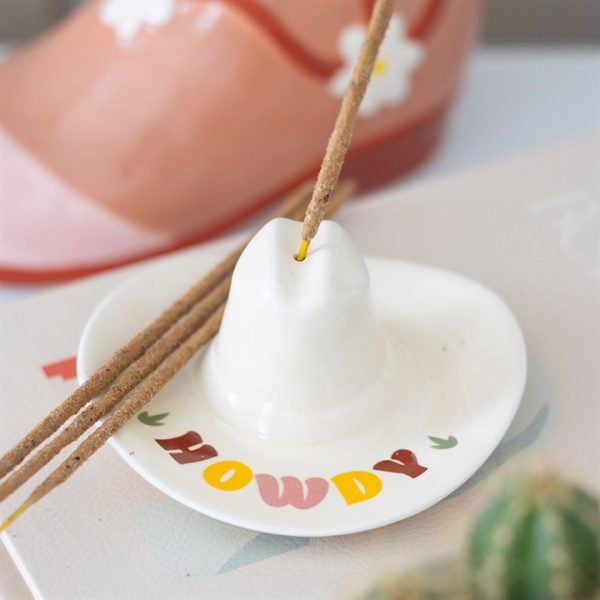 Howdy Cowboy Hat Incense Stick Holder | Bed Sava