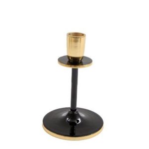 Small Black and Gold Candlestick | Bed Sava