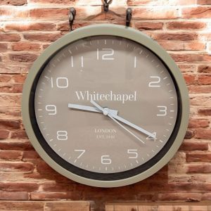 Taupe Tonal Clock 20cm | Bed Sava