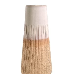 Glazed White Vase | Bed Sava