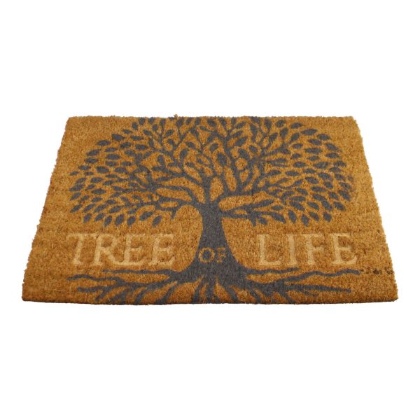 Tree Of Life Design Coir Doormat 60x40cm | Bed Sava