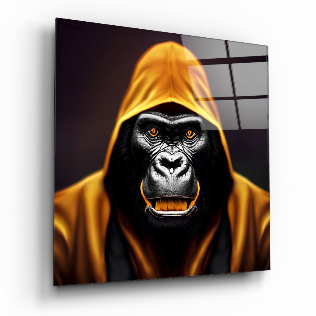 Angry Smile Glass Wall Art  || Designers Collection