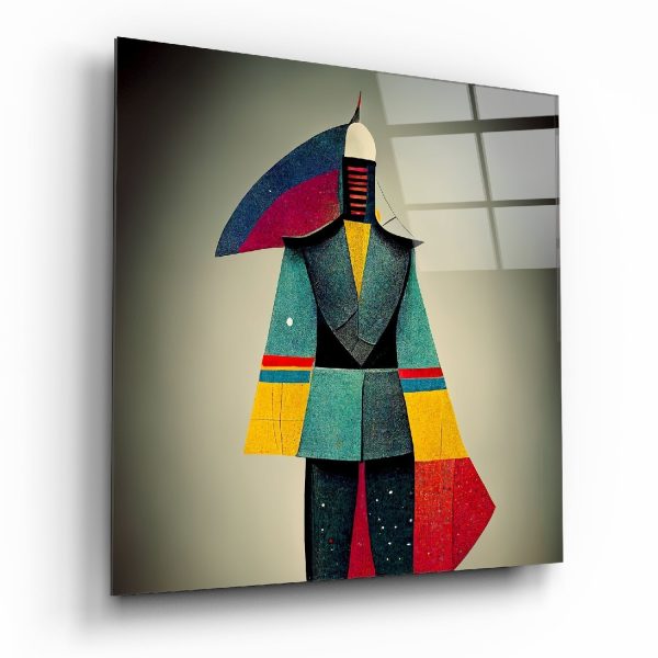 Colored Man Glass Wall Art || Designers Collection | Bed Sava