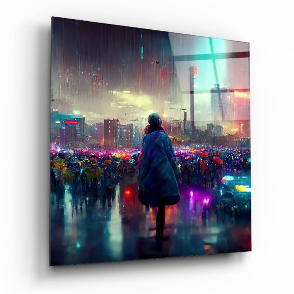 Against the City Glass Wall Art || Designers Collection | Bed Sava