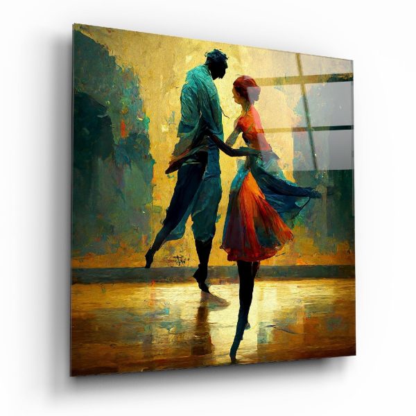 Dancing in the Rain Glass Wall Art || Designers Collection | Bed Sava