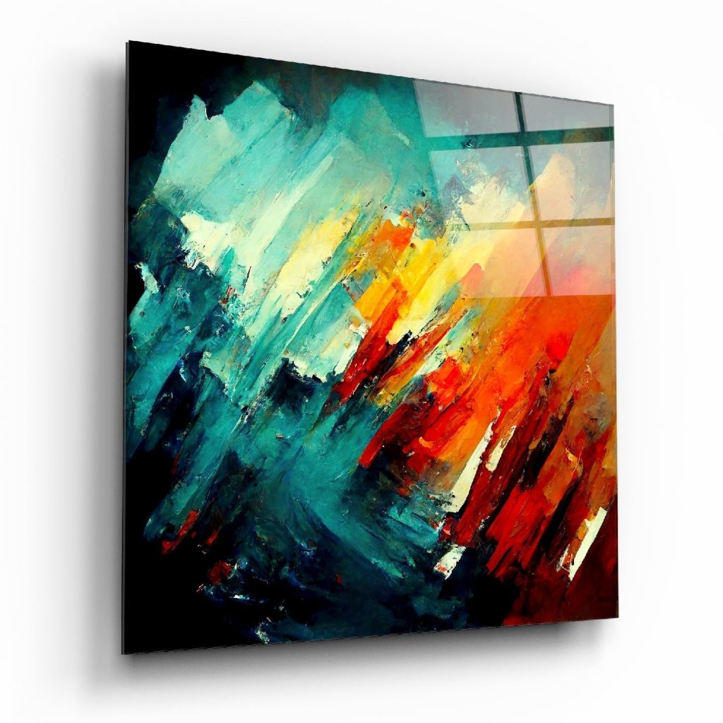 Brush Glass Wall Art  || Designers Collection