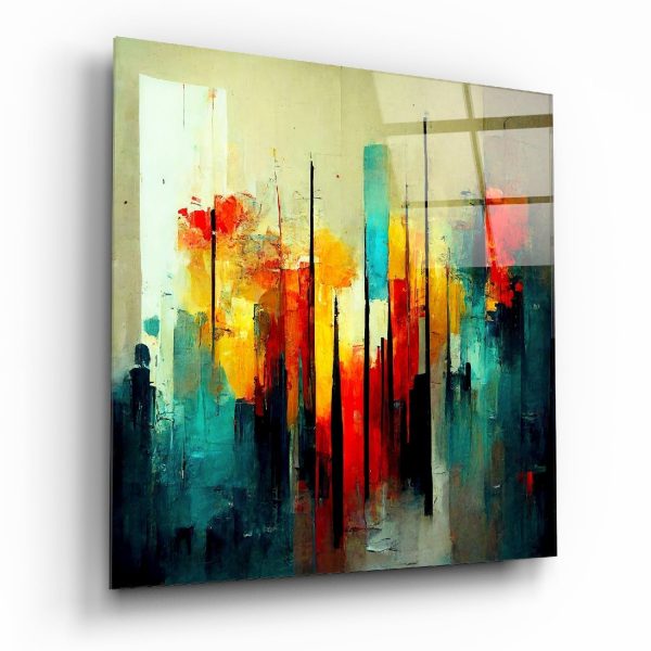 City Silhouette Glass Wall Art || Designers Collection | Bed Sava