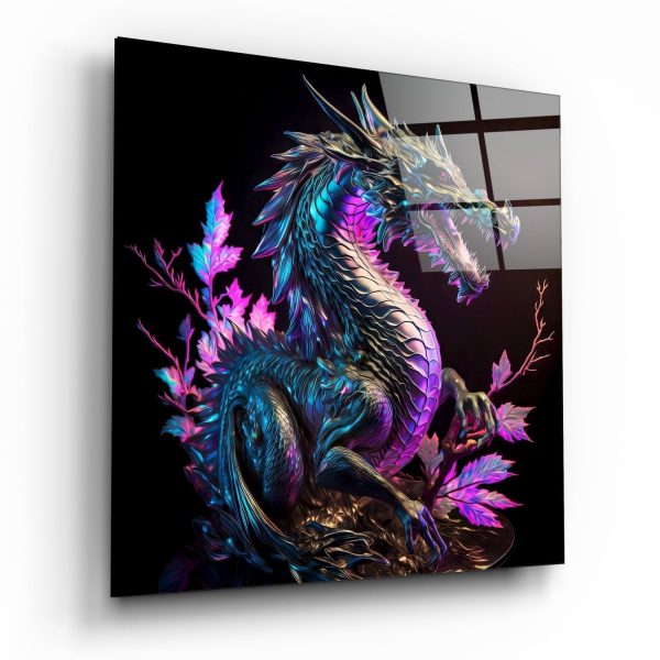Dragons Anger Glass Wall Art || Designers Collection | Bed Sava