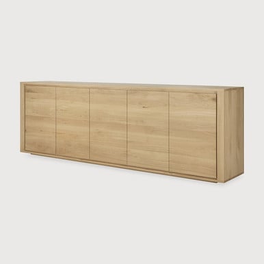 Ethnicraft Oak Sideboard Shadow 5 Door 250 cm