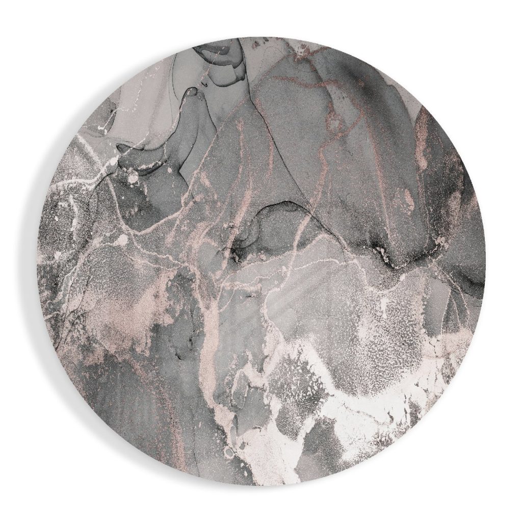 Abstract Flow Glass Wall Art | Bed Sava