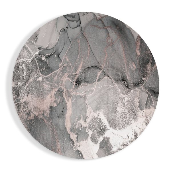 Abstract Flow Glass Wall Art | Bed Sava