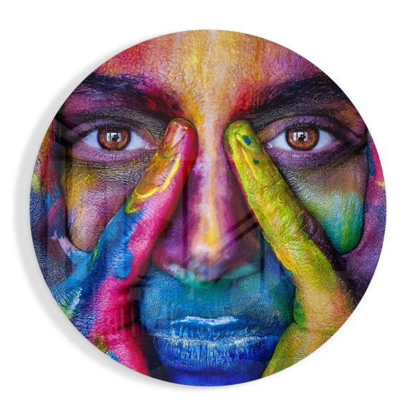 Colorful Look Glass Wall Art | Bed Sava