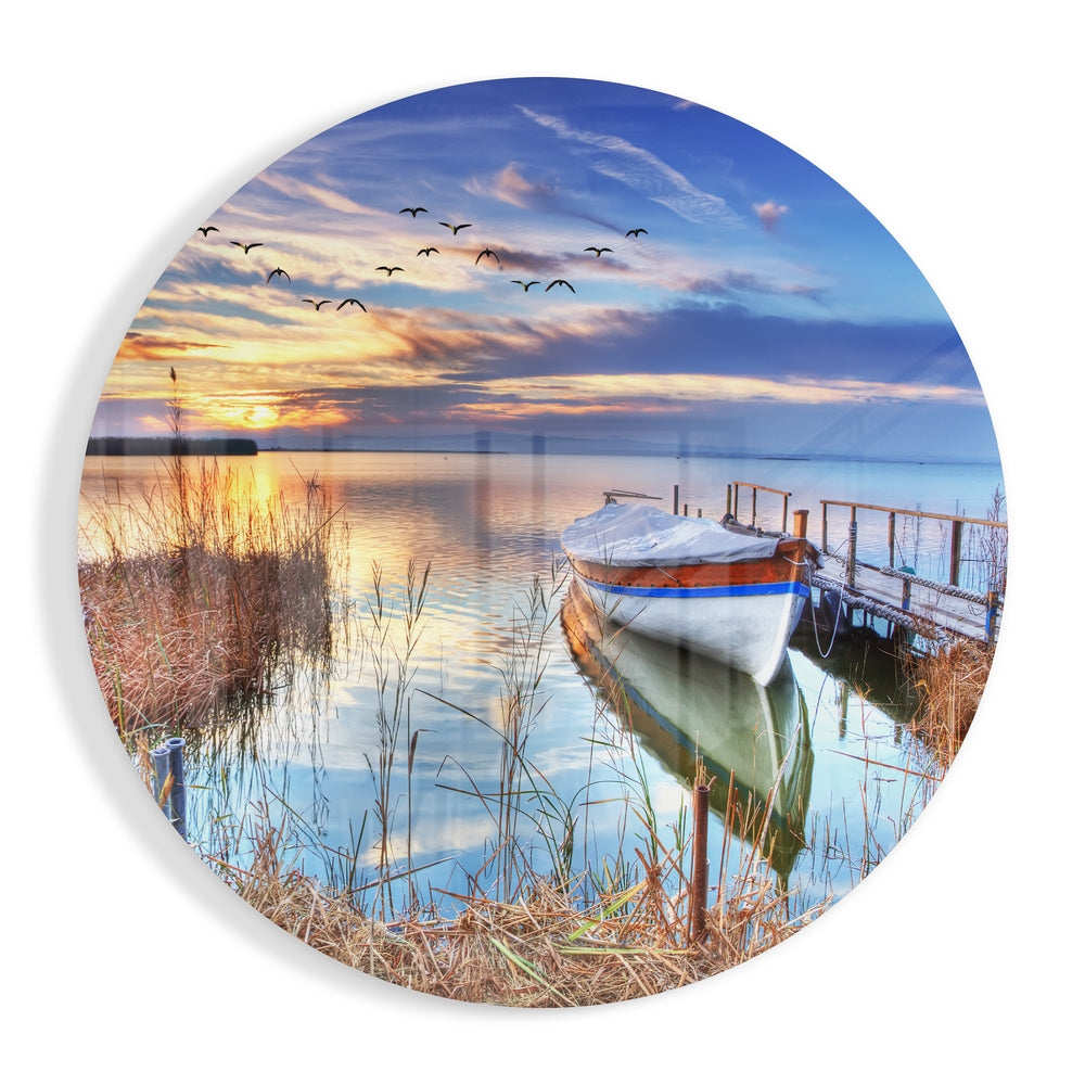Kayak Glass Wall Art | Bed Sava