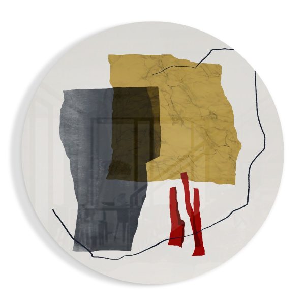 Abstract Pieces Glass Wall Art | Bed Sava