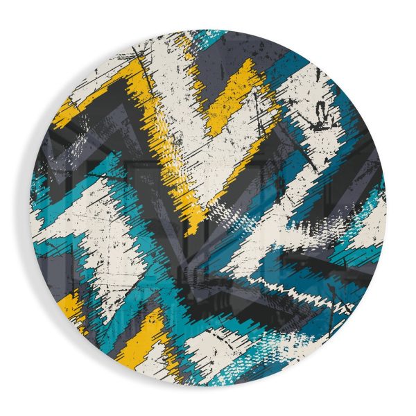 Zigzag Glass Wall Art | Bed Sava