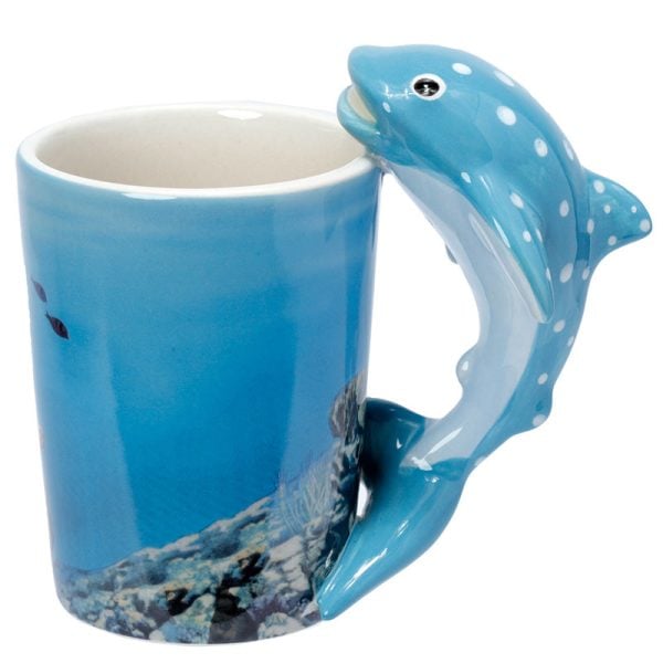 Shaped Handle Ceramic Mug  Whale Shark | Bed Sava