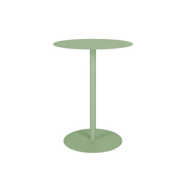 Moss Green Metal Outdoor Bistro Table - Snow