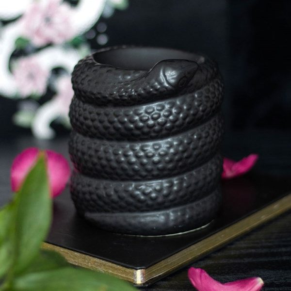 Black Snake Oil Burner and Wax Warmer | Bed Sava