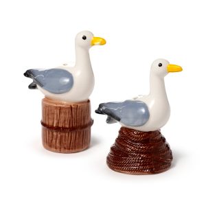 Ceramic Salt  Pepper Set  Seagull Buoy | Bed Sava