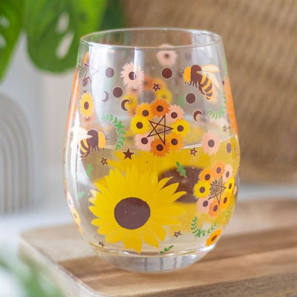 Summer Solstice Print Stemless Glass | Bed Sava