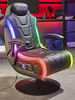 X Rocker Monsoon Rgb 4.1 Stereo Audio Gaming Chair With Vibrant Led Lighting