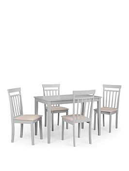 Julian Bowen Taku 114 Cm Dining Table + 4 Coast Chairs