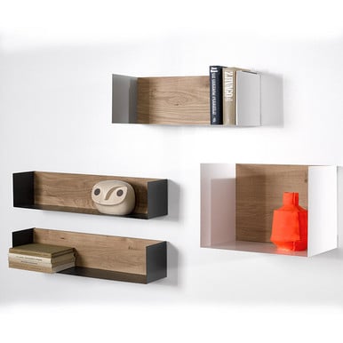 Oak Shelf U white medium