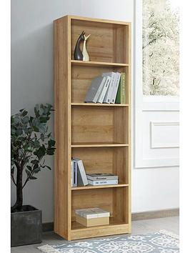 Very Home Metro Tall Wide Bookcase - Oak- Fsc&Reg; Certified