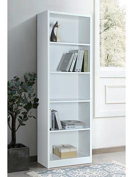 Very Home Metro Tall Wide Bookcase - White - Fsc&Reg; Certified