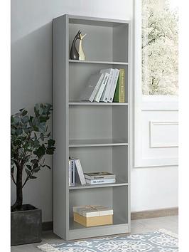 Very Home Metro Tall Wide Bookcase - Grey - Fsc&Reg; Certified