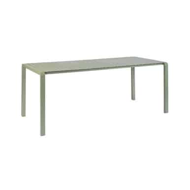 Sorrel Green Aluminium Outdoor Dining Table - Vondel medium