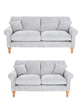 Very Home William 3 Seater + 2 Seater Fabric Sofa Set (Buy &Amp; Save!) - Made In The Uk