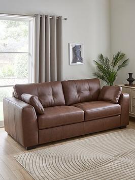 Very Home Arden Italian Leather 4 Seater Sofa