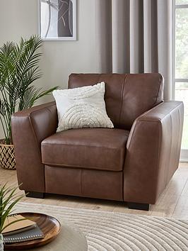Very Home Arden Italian Leather Armchair
