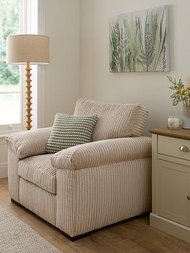 Very Home Amalfi Fabric Armchair - Cream - Fsc&Reg; Certified