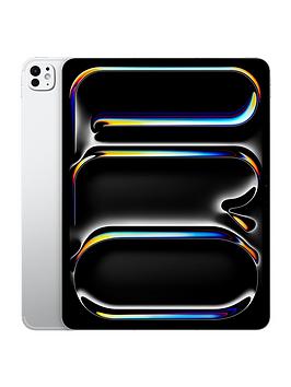 Apple Ipad Pro M4 2024 13 Inch Wi Fi Amp Cellular 256Gb With Standard Glass  Silver | Bed Sava